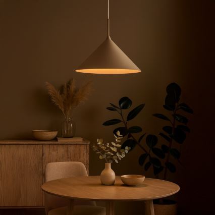 Lampadario sospeso su cavo CAPITAL 1xGX53/15W/230V Ø 46 cm taupe