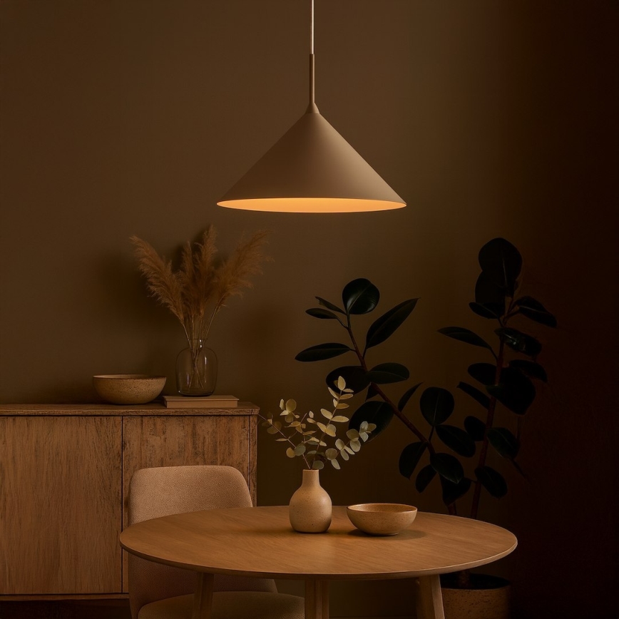 Lampadario sospeso su cavo CAPITAL 1xGX53/15W/230V Ø 46 cm taupe