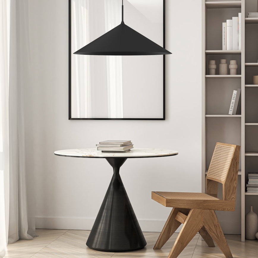 Lampadario sospeso su cavo CAPITAL 1xGX53/15W/230V Ø 60 cm nero