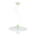 Lampadario sospeso su cavo ETERI 1xE27/15W/230V verde menta