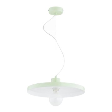 Lampadario sospeso su cavo ETERI 1xE27/15W/230V verde menta