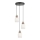 Lampadario sospeso su cavo HILDA 3xE14/40W/230V nero/marrone