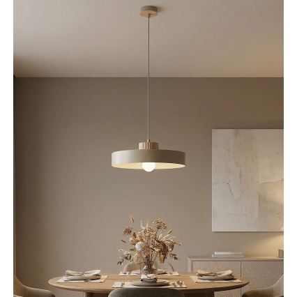Lampadario sospeso su cavo KIVI 1xE27/15W/230V beige