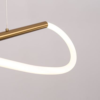 Lampadario sospeso su cavo LED MELECA LED/24W/230V 3000/4000/6000K 100 cm dorato