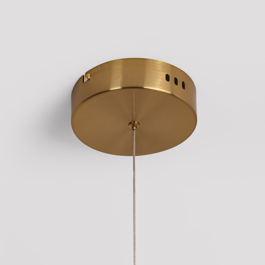 Lampadario sospeso su cavo LED MELECA LED/24W/230V 3000/4000/6000K 100 cm dorato