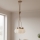 Lampadario sospeso su cavo LOOMIS 3xE27/15W/230V 130 cm beige/rovere