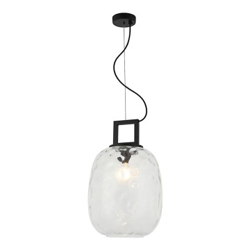 Lampadario sospeso su cavo LUCY 1xE27/40W/230V nero