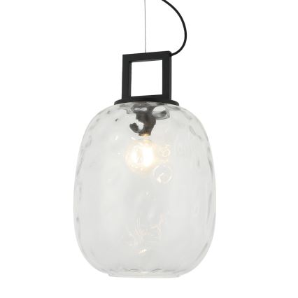 Lampadario sospeso su cavo LUCY 1xE27/40W/230V nero