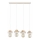 Lampadario sospeso su cavo MIKO 4xE27/15W/230V bianco/beige