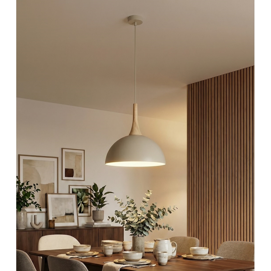 Lampadario sospeso su cavo NAUTICA 1xGX53/12W/230V, beige