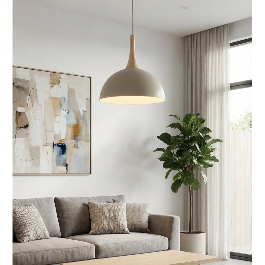 Lampadario sospeso su cavo NAUTICA 1xGX53/12W/230V, beige