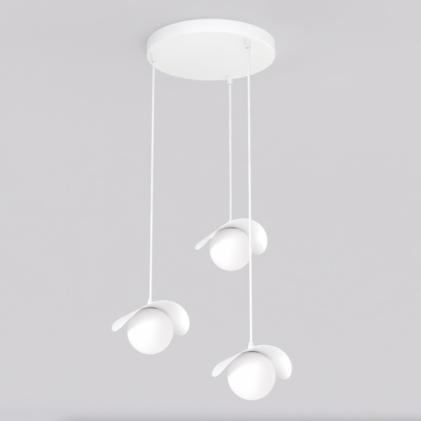 Lampadario sospeso su cavo RITUAL 3xG9/8W/230V bianco