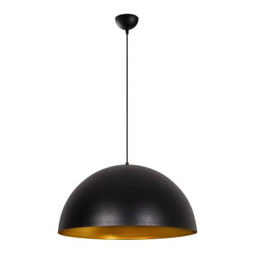 Lampadario sospeso su cavo SIVANI 1xE27/40W/230V Ø 60 cm nero/ramato
