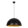 Lampadario sospeso su cavo SIVANI 1xE27/40W/230V Ø 60 cm nero/ramato