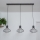 Lampadario sospeso su cavo SOLANO 3xE27/15W/230V nero/oro