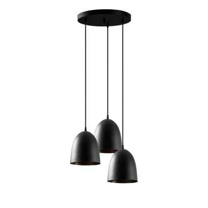 Lampadario sospeso TATTOO 3xE27/40W/230V nero