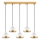 Lampadario sospeso YILDO 5xE27/40W/230V bianco/oro