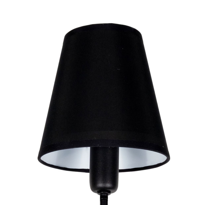 Lampadario su asta MADELA 5xE14/40W/230V nero