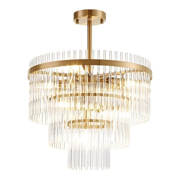 Lampadario su asta SABRINA 7xE14/40W/230V oro