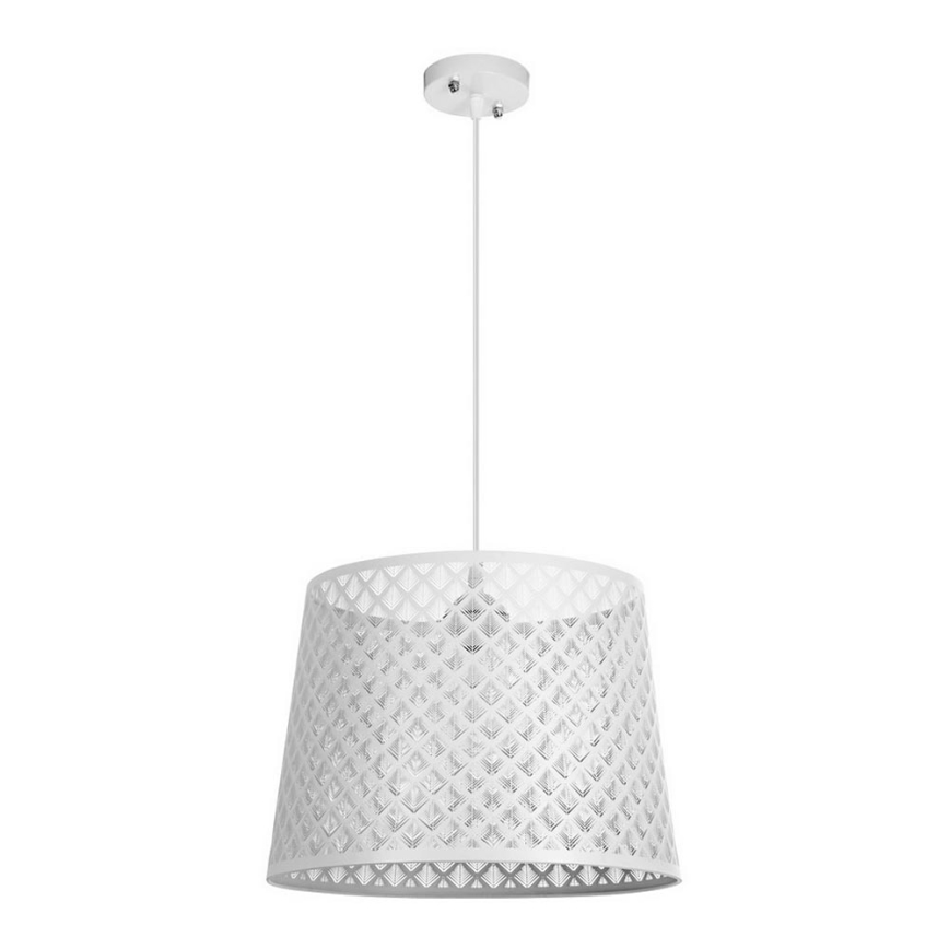 Lampadario su catena ABAZUR 1xE27/60W/230V bianco