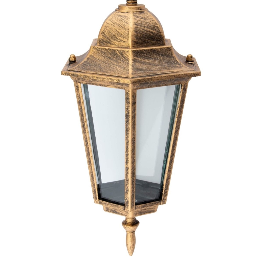 Lampadario su catena da esterno 1xE27/60W/230V dorato IP44