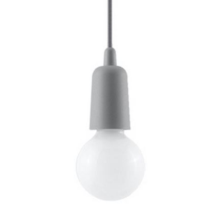 Lampadario su catena DIEGO 1xE27/60W/230V grigio