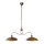 Lampadario su catena ELZA 2xE27/60W/230V