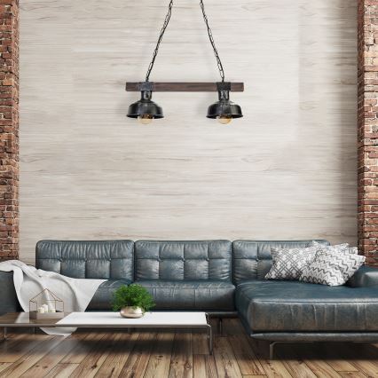 Lampadario su catena FARO 2xE27/60W/230V
