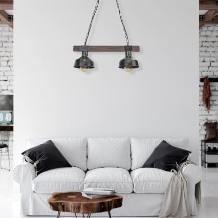 Lampadario su catena FARO 2xE27/60W/230V