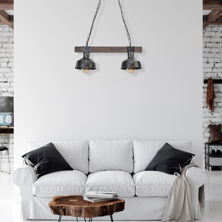 Lampadario su catena FARO 2xE27/60W/230V