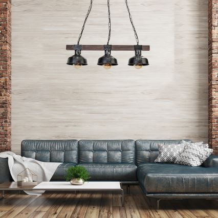 Lampadario su catena FARO 3xE27/60W/230V