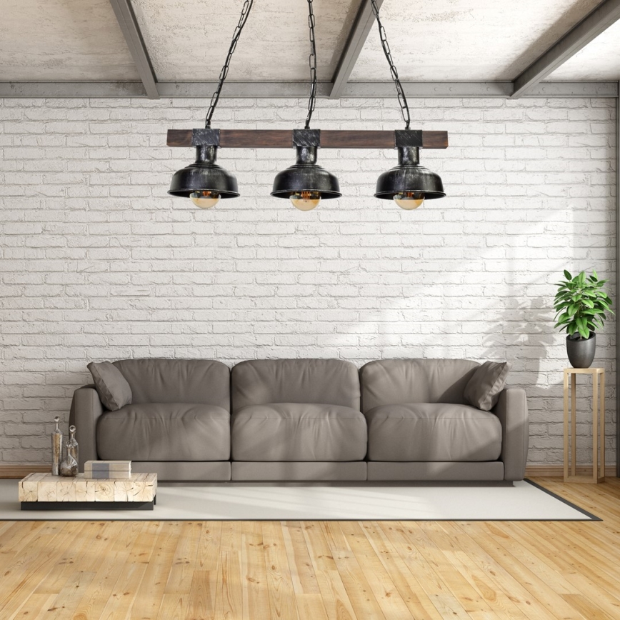 Lampadario su catena FARO 3xE27/60W/230V