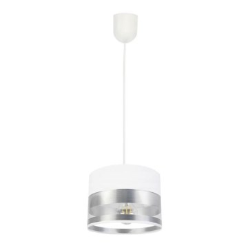 Lampadario su catena MILO 1xE27/60W/230V argento