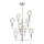 Lampadario su catena ORLANDO 8xE27/60W/230V argento