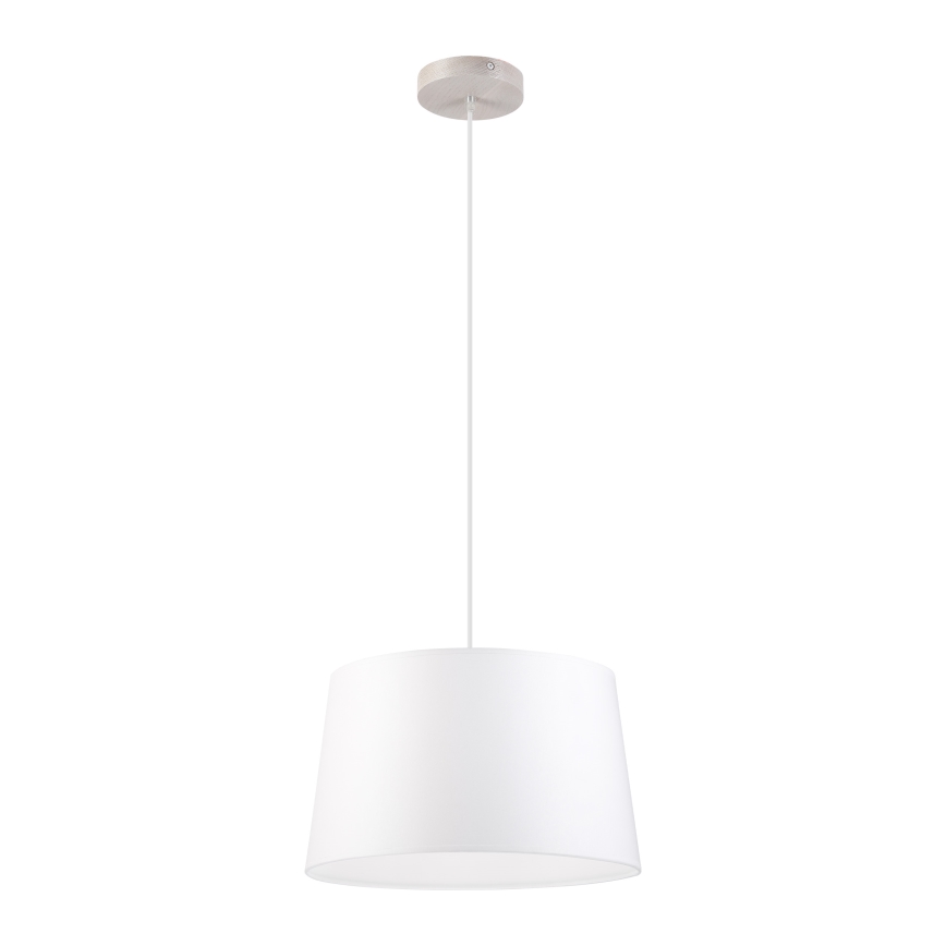 Lampadario su cavo AIDA 1xE27/60W/230V Ø 35 cm rovere/bianco