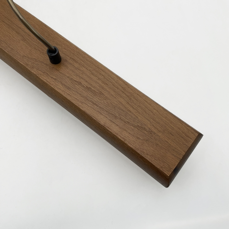 Lampadario su cavo AIDA, 2xE27/15W/230V, Ø 35 cm, rovere/crema