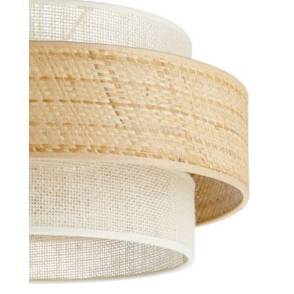 Lampadario su cavo BOHO 1xE27/60W/230V Ø 40 cm iuta/crema
