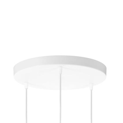 Lampadario su cavo BOHO 3xE27/60W/230V iuta/crema