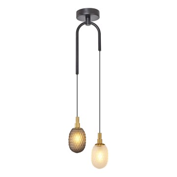 Lampadario su cavo CACTUS 2xG9/5W/230V grigio/bianco