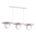 Lampadario su cavo FLAT 3xE27/15W/230V crema