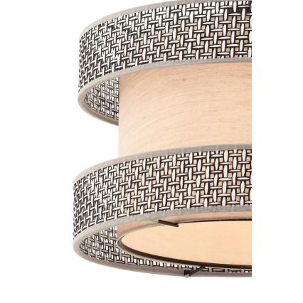 Lampadario su cavo HALO 1xE27/60W/230V beige/grigio