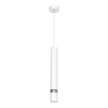 Lampadario su cavo JOKER 1xGU10/25W/230V bianco/cromo lucido