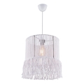 Lampadario su cavo NESS MACRAME 1xE27/40W/230V bianco