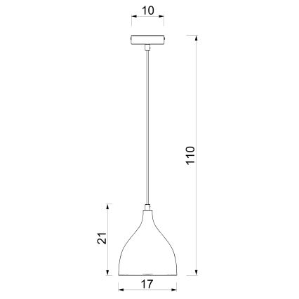 Lampadario su cavo NOAK CLASSIC 1xE27/15W/230V crema