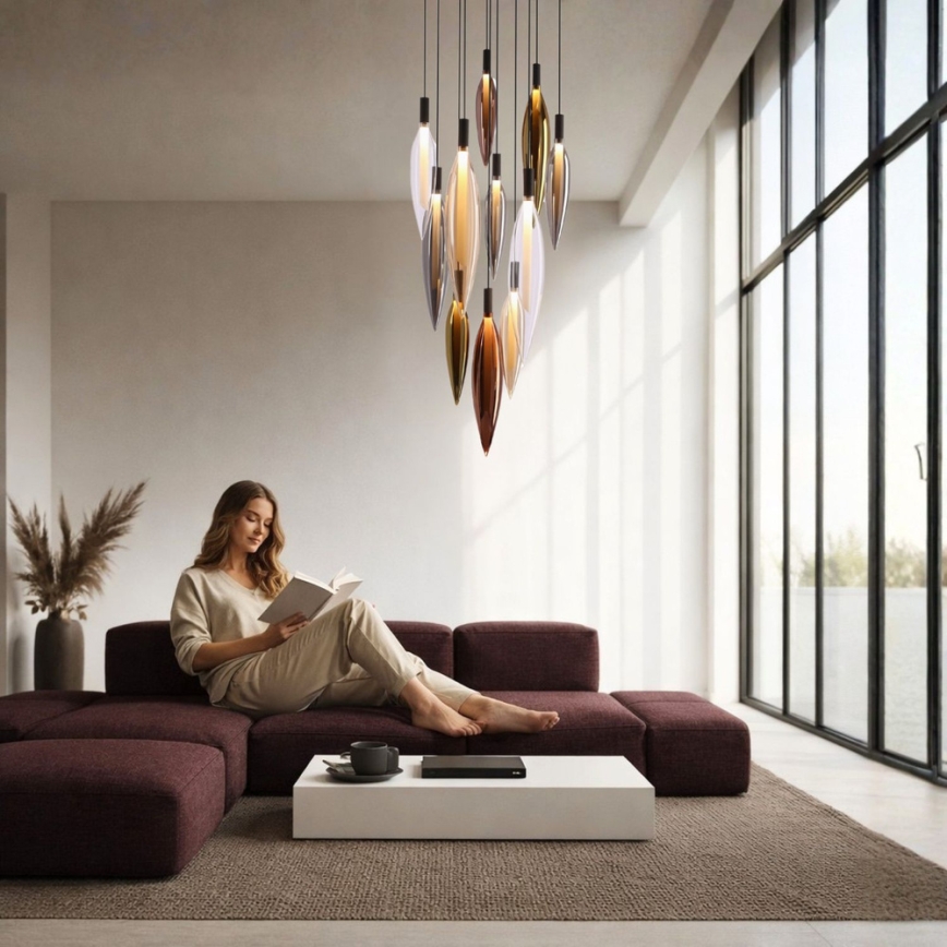 Lampadario su cavo NORDIC 11xG9/5W/230V nero