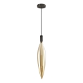 Lampadario su cavo NORDIC 1xG9/5W/230V nero/beige fumé