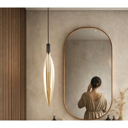 Lampadario su cavo NORDIC 1xG9/5W/230V nero/beige fumé