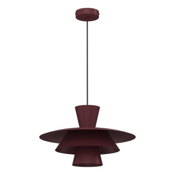 Lampadario su cavo PLATO 1xE27/15W/230V bordeaux