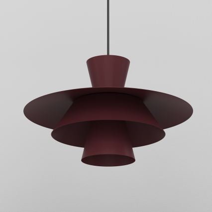 Lampadario su cavo PLATO 1xE27/15W/230V bordeaux