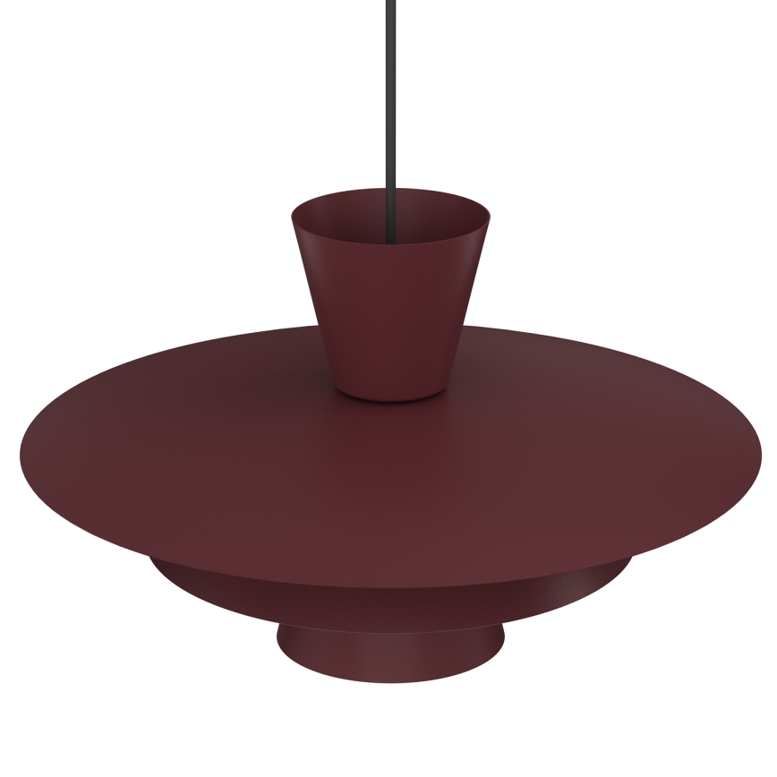 Lampadario su cavo PLATO 1xE27/15W/230V bordeaux